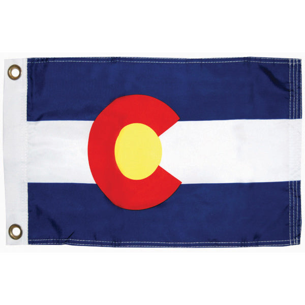 Taylor Made Colorado Flag 12X18 Nylon