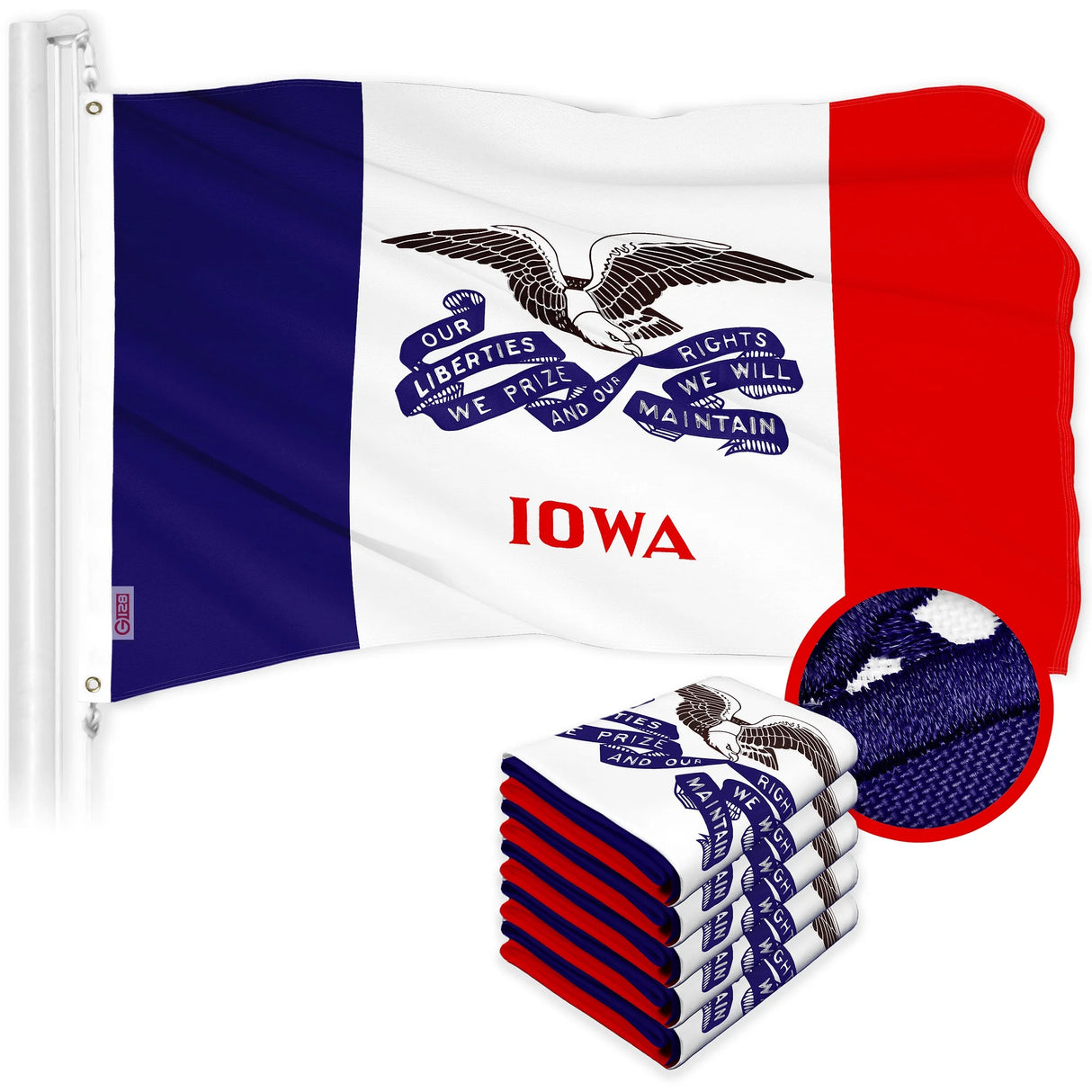 Taylor Made Iowa Flag 12X18