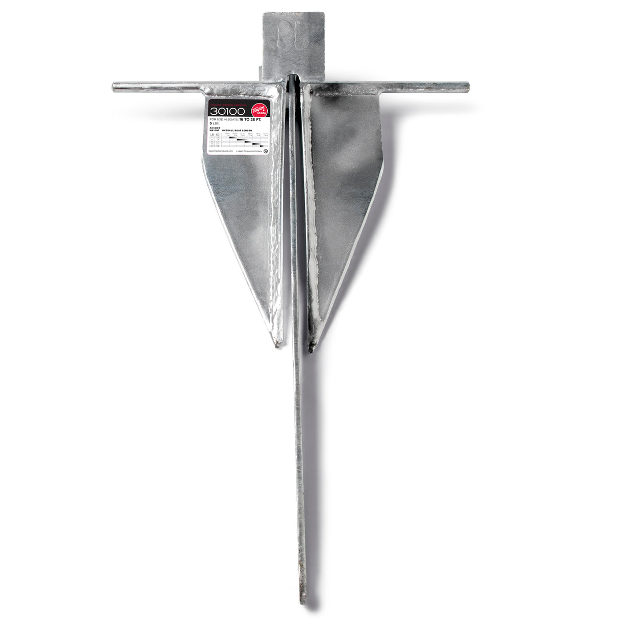 Taylor Made Legacy Series Anchor 5Lb (For Boats 16'-28')