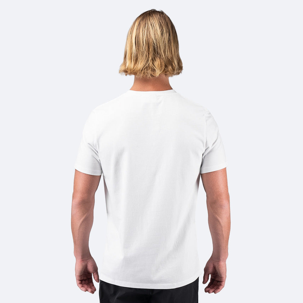 Mens Zhik Block Logo Cotton T-Shirt - White - 2