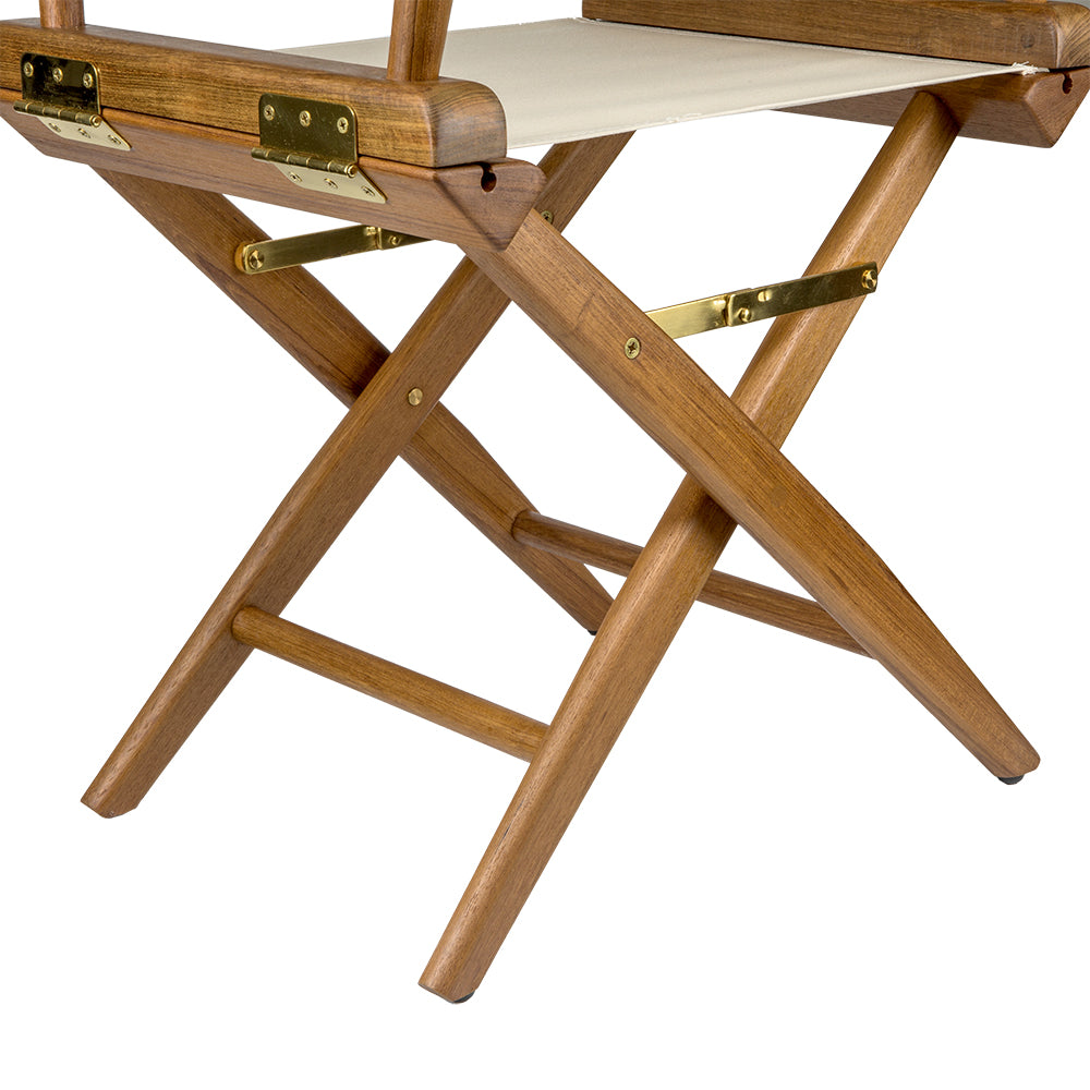 Whitecap Director's Chair w/Natural Seat Covers - Teak_Additional1