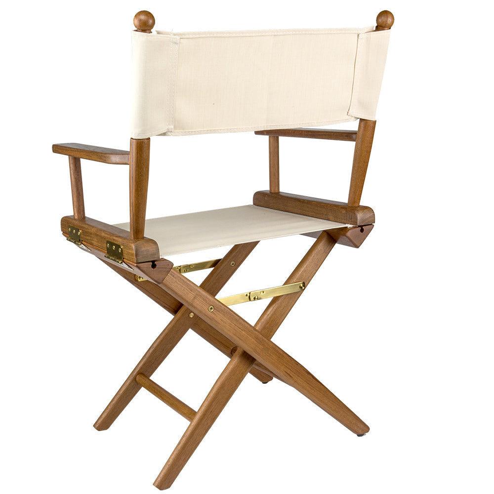 Whitecap Director's Chair w/Natural Seat Covers - Teak_Additional2