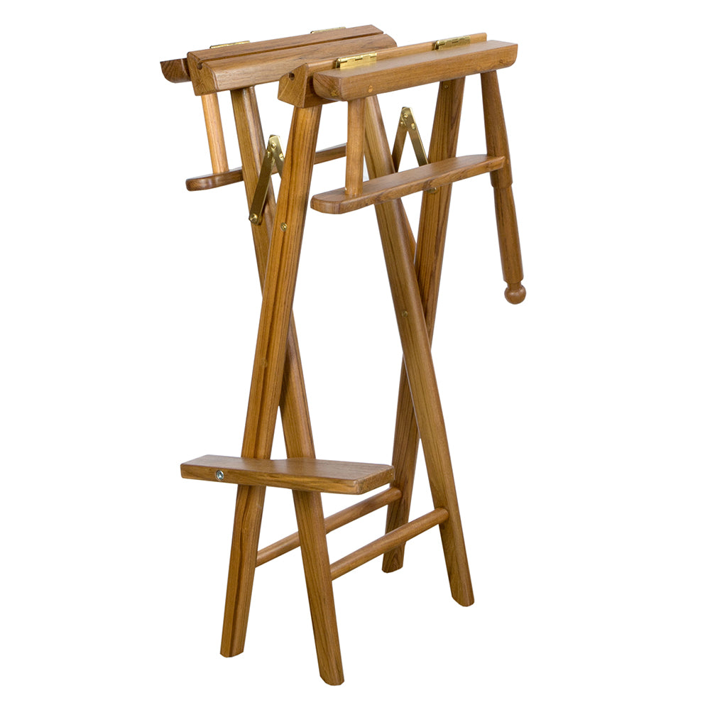 Whitecap Captain's Chair w/Natural Seat Covers - Teak_Additional1