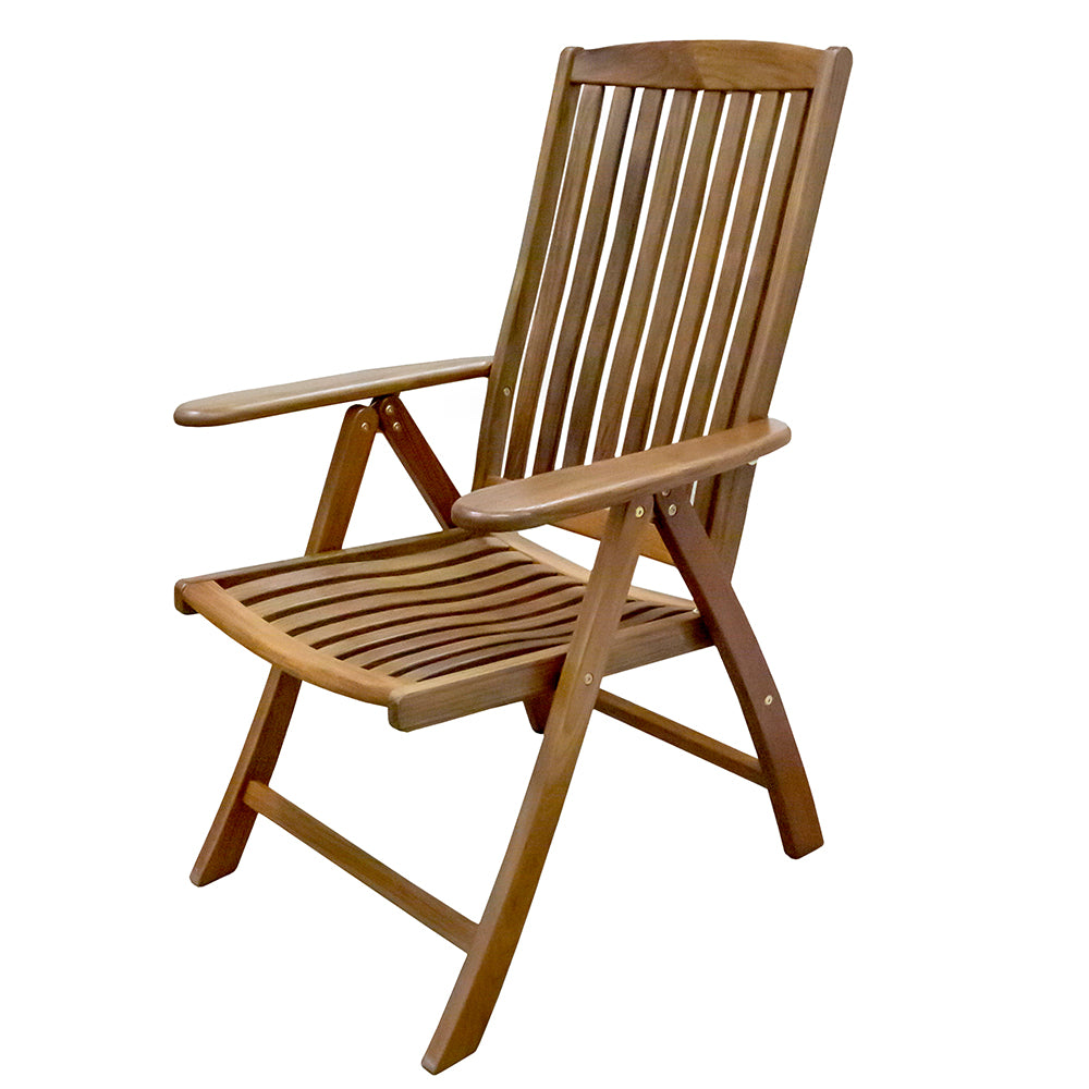 Whitecap Reclining Arm Chair - Teak_Additional1