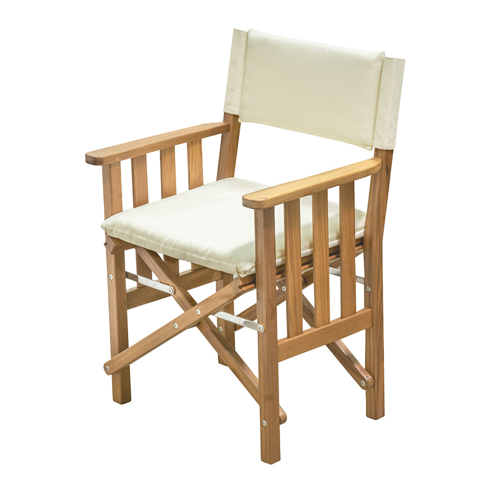 Whitecap Director's Chair II w/Cream Cushion - Teak_Additional1