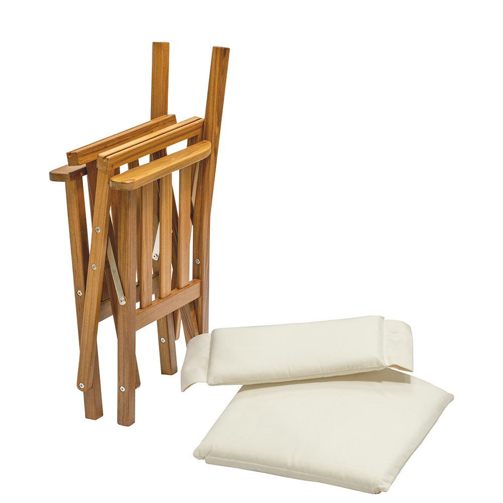 Whitecap Director's Chair II w/Cream Cushion - Teak_Additional3