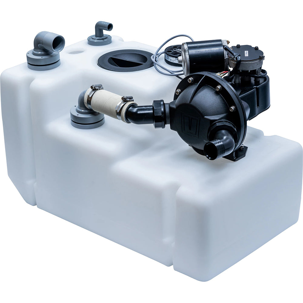Vetus Waste water tank system 42 ltrs, incl 12 Volt pump, sender and suction pipe (excl.inlet fitting)