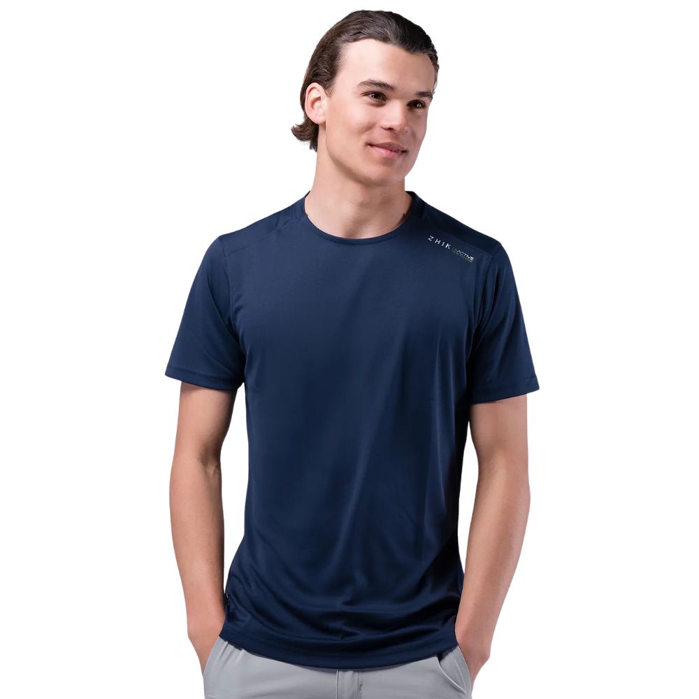 Zhik T-Shirt - UV Active Short Sleeve - Navy (ATP-0075-M-NVY-LLL)