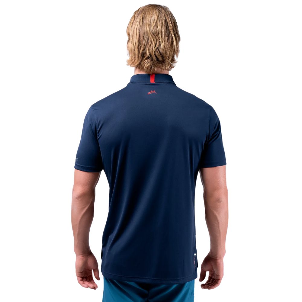 Zhik UV Active Zip Sports Polo - Navy (ATP-0085-M-NVY-LLL)