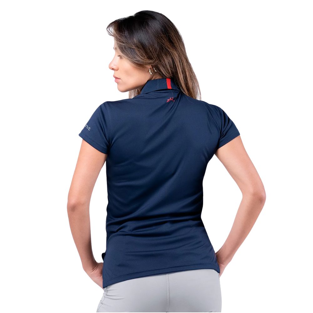 Zhik UV Active Zip Sports Polo (Women) - Navy (ATP-0085-W-NVY-LLL)