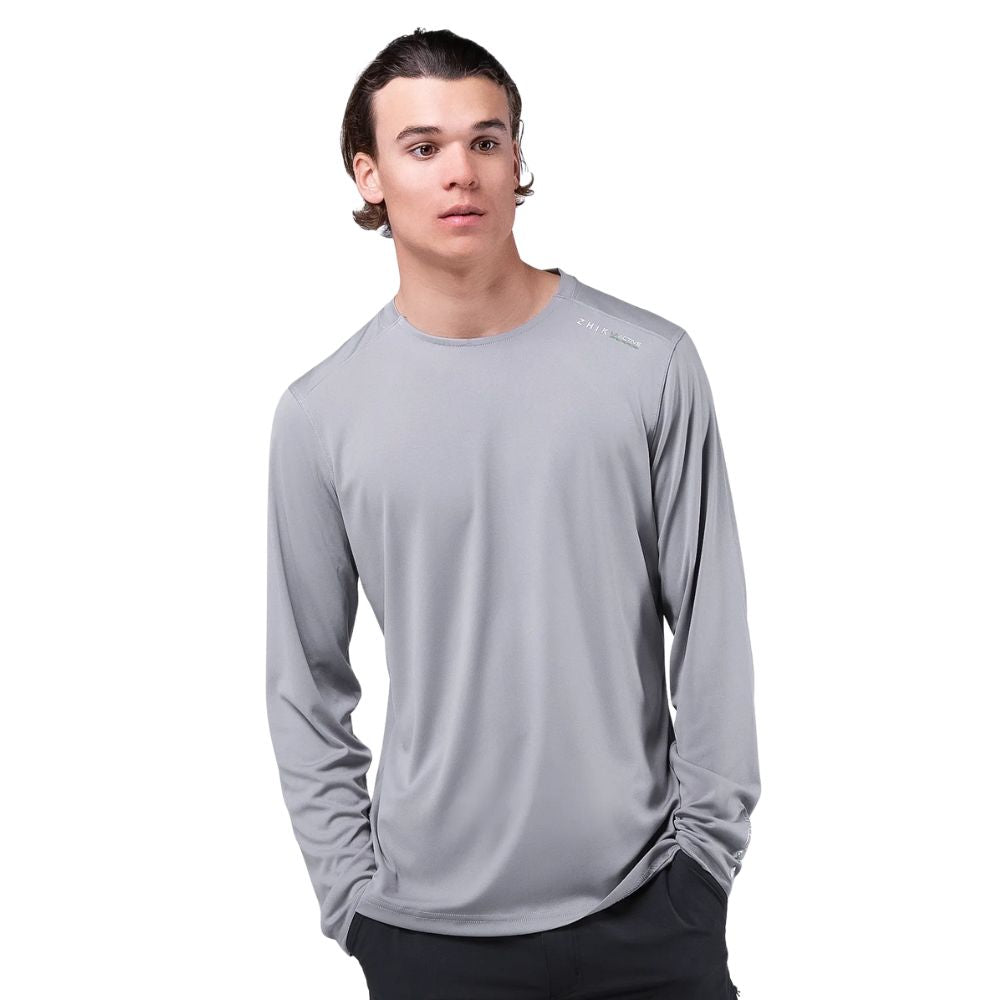 Zhik T-Shirt - UV Active Long Sleeve - Grey (ATP-0070-M-GRY-LLL)