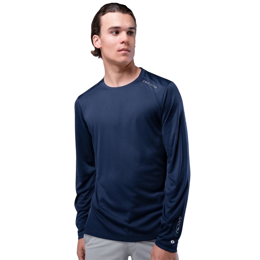 Zhik T-Shirt - UV Active Long Sleeve - Navy (ATP-0070-M-NVY-LLL)