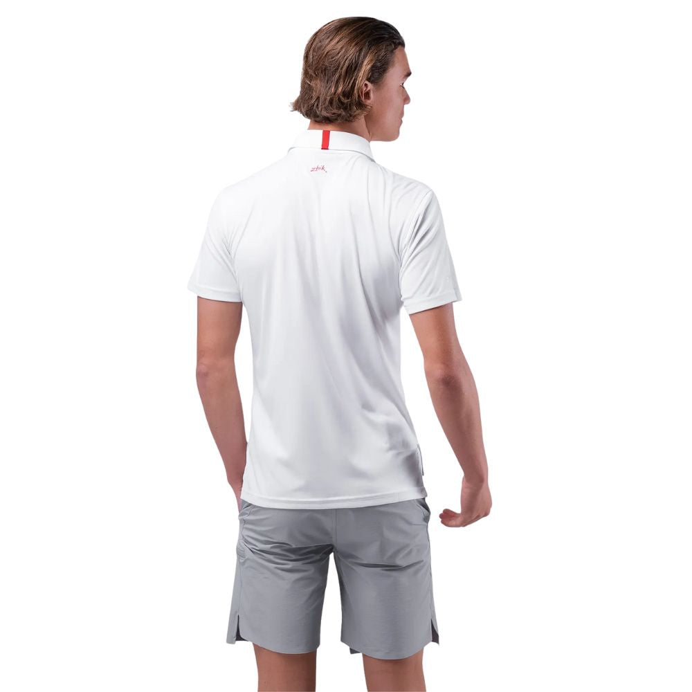 Zhik UV Active Zip Sports Polo - White (ATP-0085-M-WHT-LLL)
