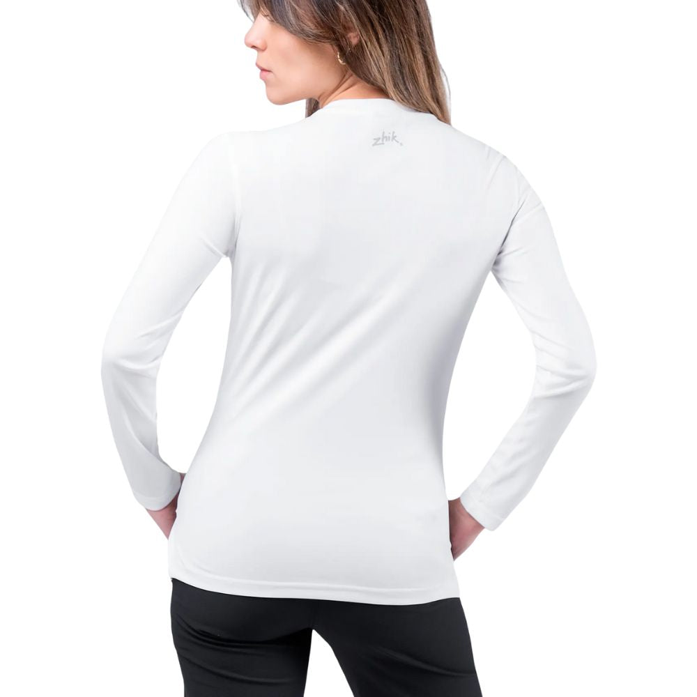 Zhik T-Shirt - UV Active Long Sleeve - White (Women) (ATP-0070-W-WHT-LLL)