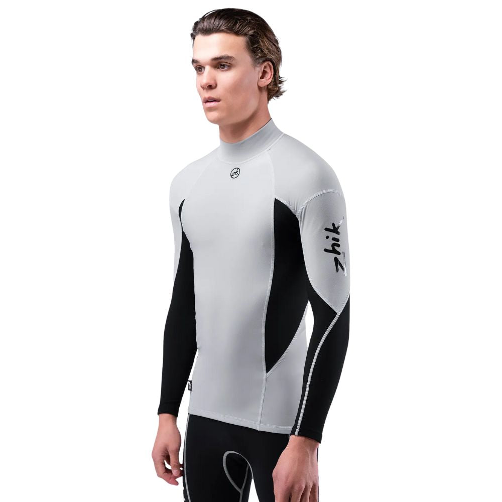 Zhik Rash Guard - Hydrophobic Fleece - Grey (top-410-m-GY-L)