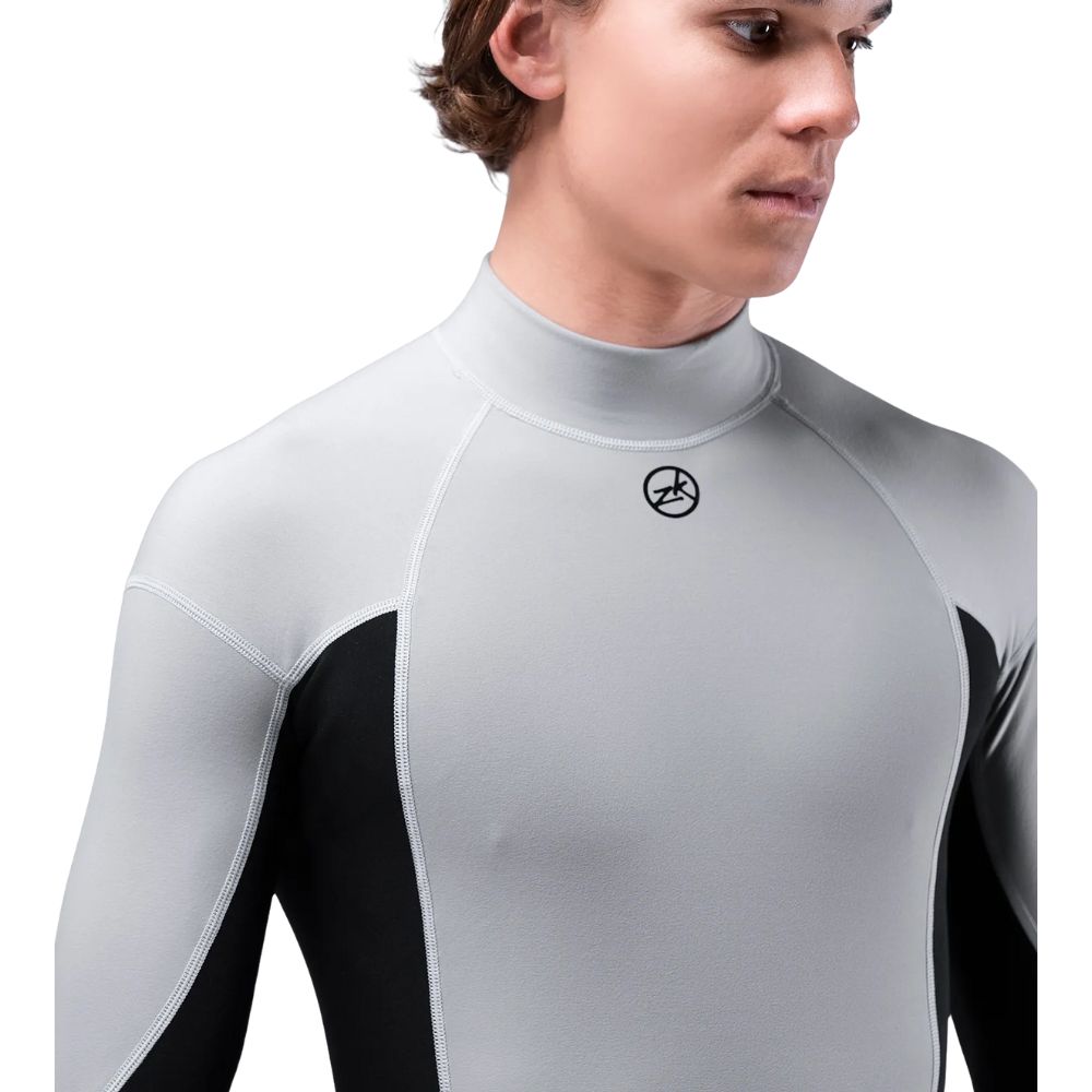 Zhik Rash Guard - Hydrophobic Fleece - Grey (top-410-m-GY-L)