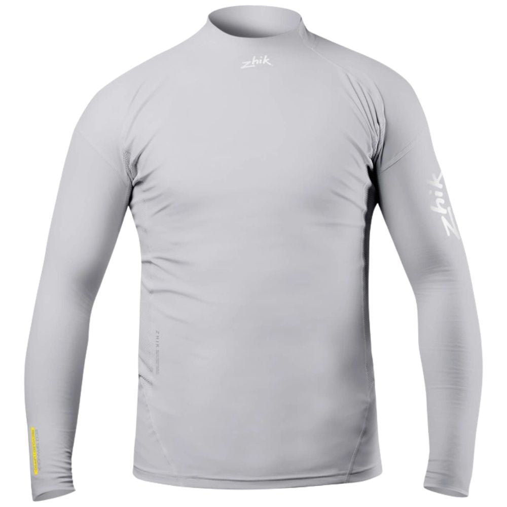 Zhik Rash Guard - Eco Spandex - Long Sleeve Top - Platinum (Juniors) (DTP-0063-K-PLT-010)