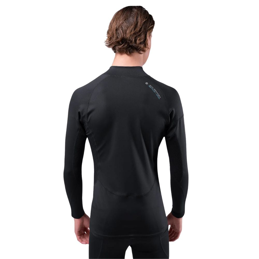 Zhik Rash Guard - Eco Spandex - Long Sleeve Top - Black (Men) (DTP-0063-M-BLK-LLL)