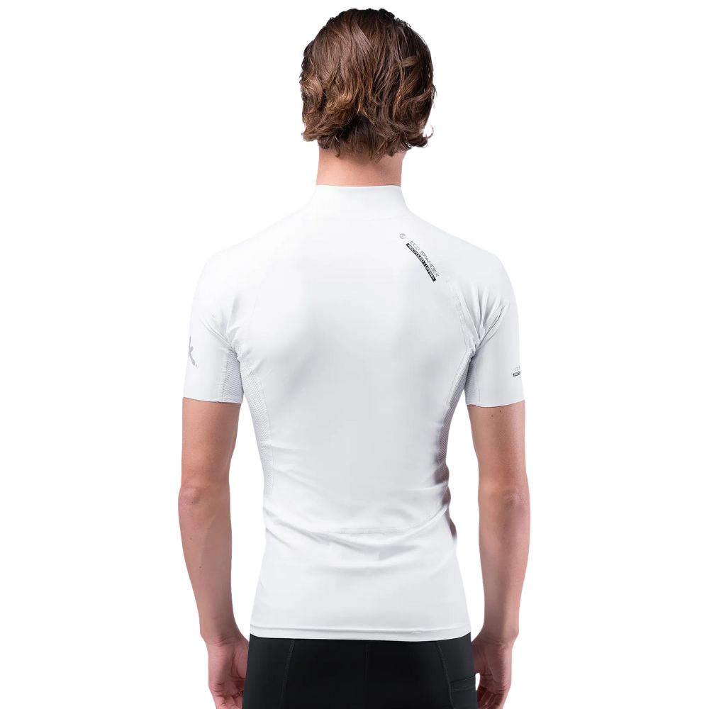 Zhik Rash Guard - Eco Spandex - Short Sleeve Top - White (Men) (DTP-0067-M-WHT-LLL)