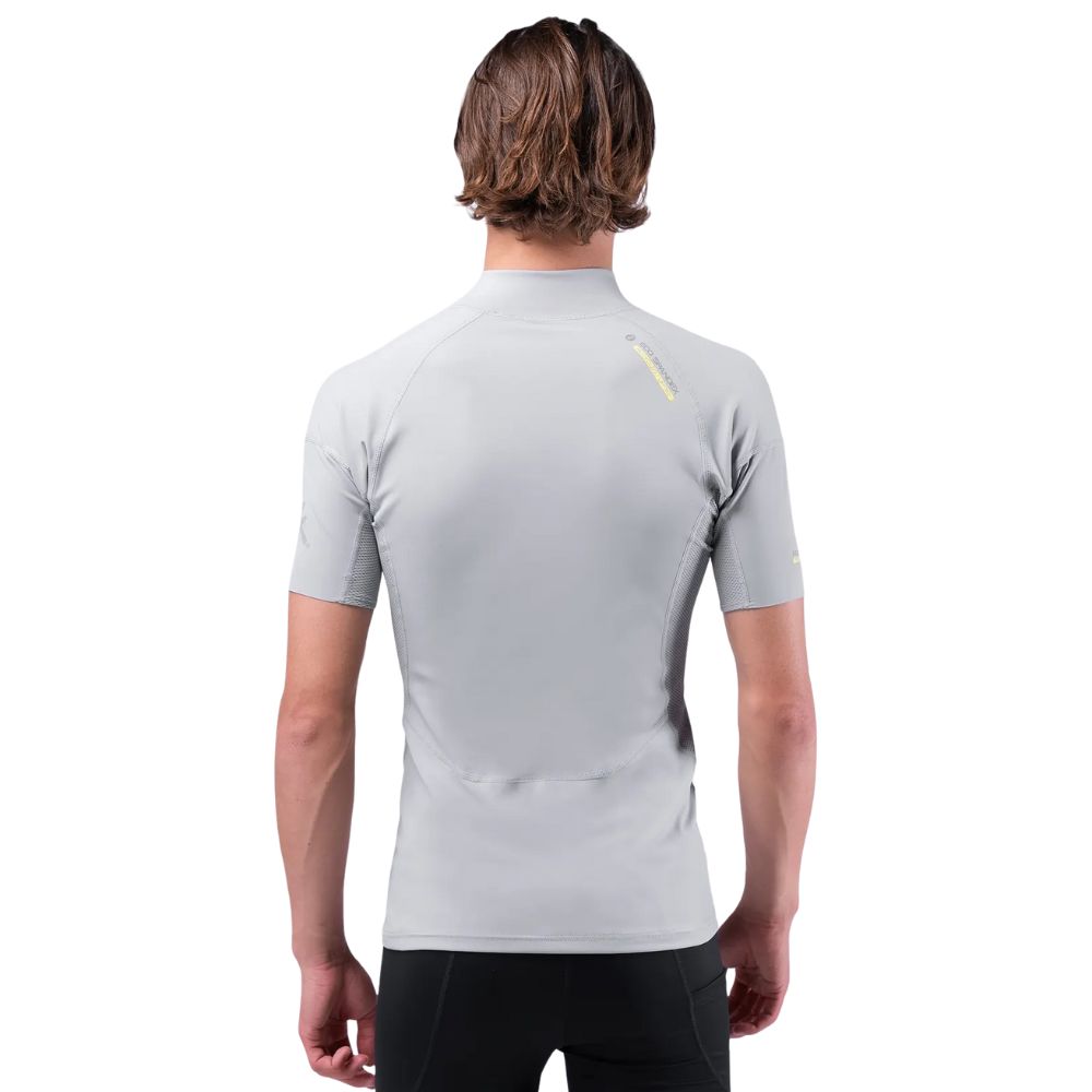 Zhik Rash Guard - Eco Spandex - Short Sleeve Top - Platinum (Men) (DTP-0067-M-PLT-LLL)