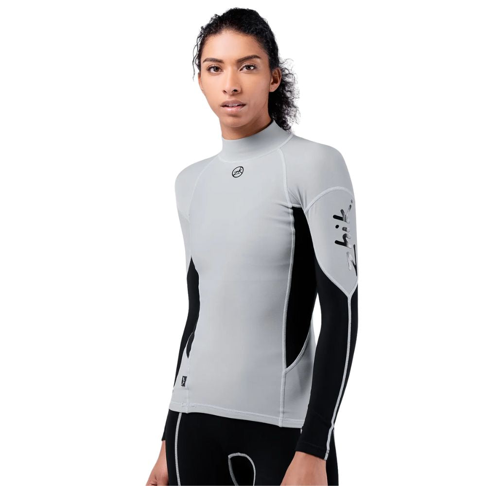 Zhik Rash Guard - Hydrophobic Fleece - Grey (Women) (top-410-w-GY-L)