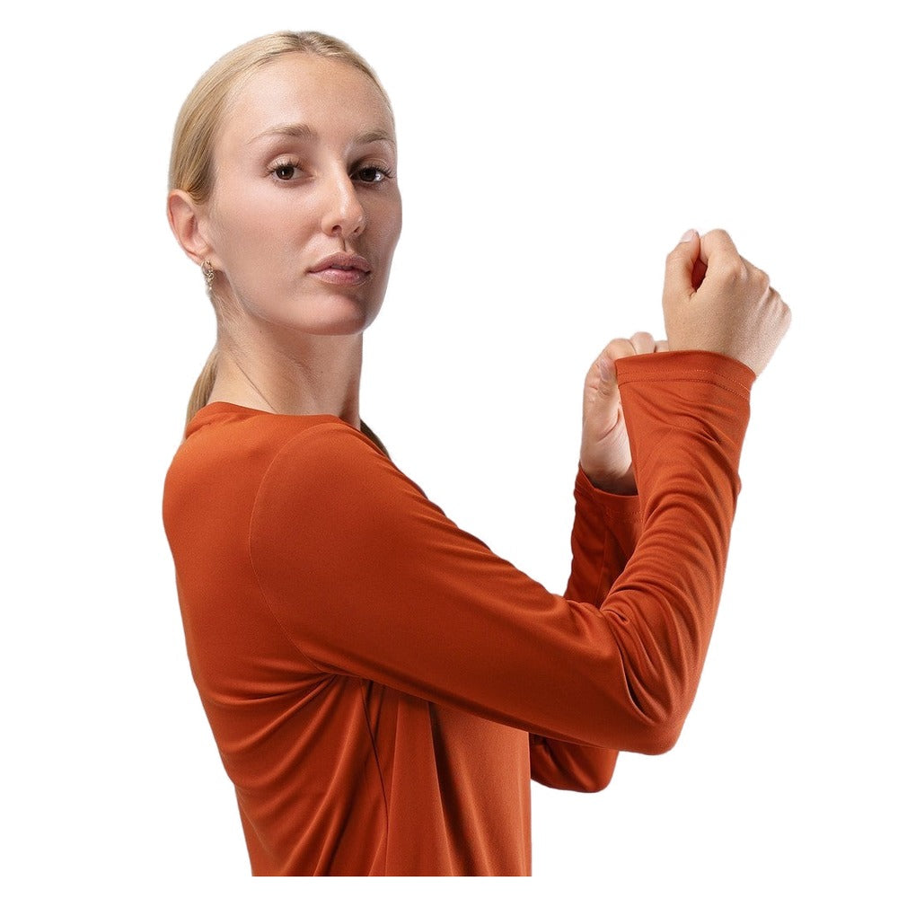 Zhik UVActive Womens L/S Tech Top - Red Earth