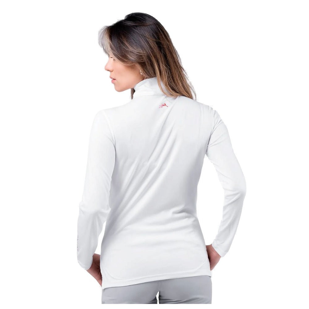 Zhik UVActive High Collar 1/4 Zip Top - Women (White)