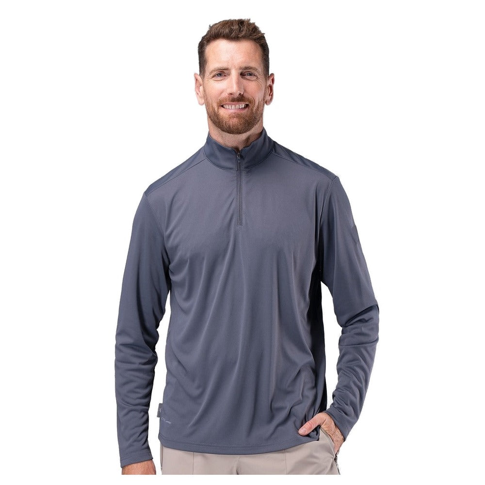 Zhik UVActive Zip Long Sleeve Tech Top - Men (Slate)