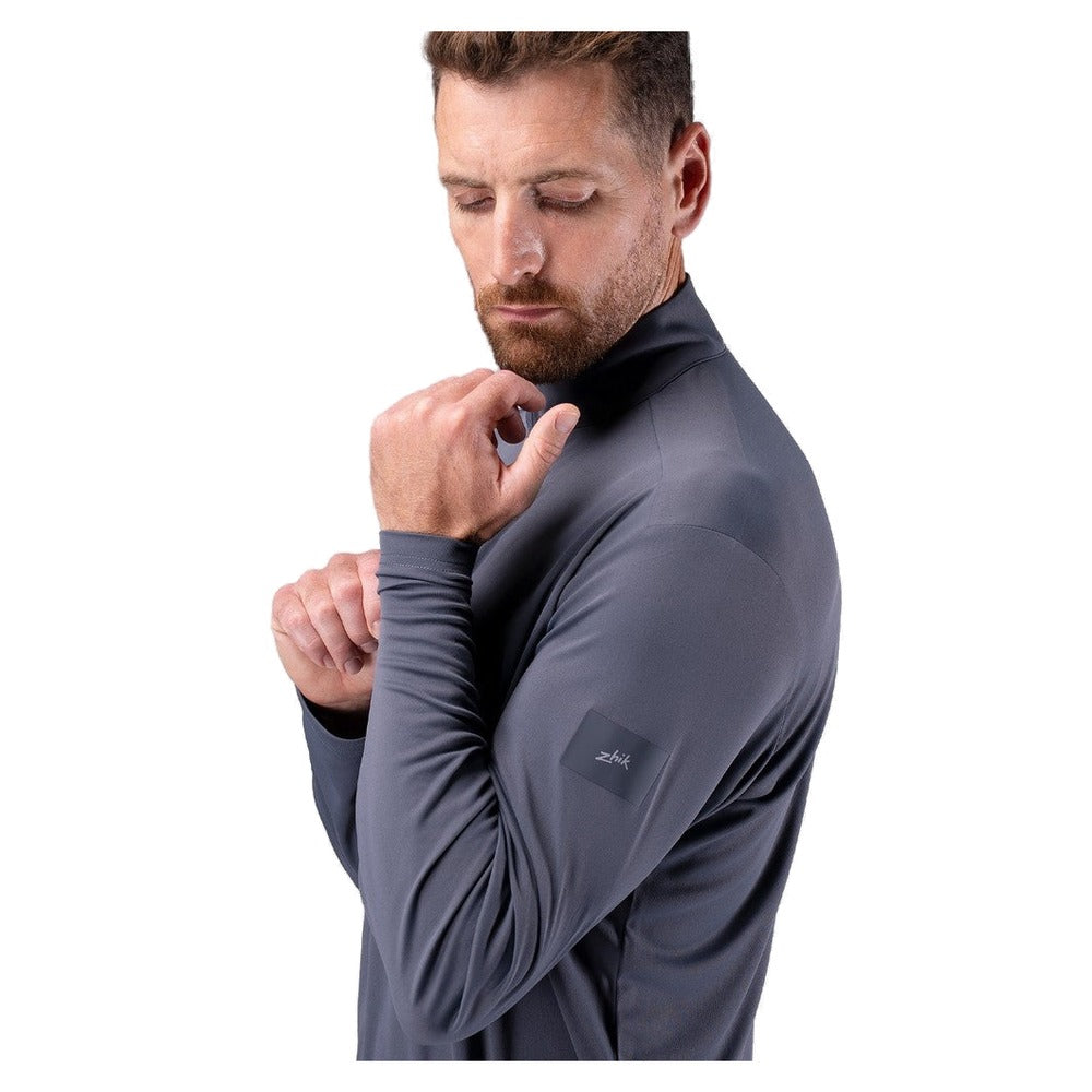 Zhik UVActive Zip Long Sleeve Tech Top - Men (Slate)