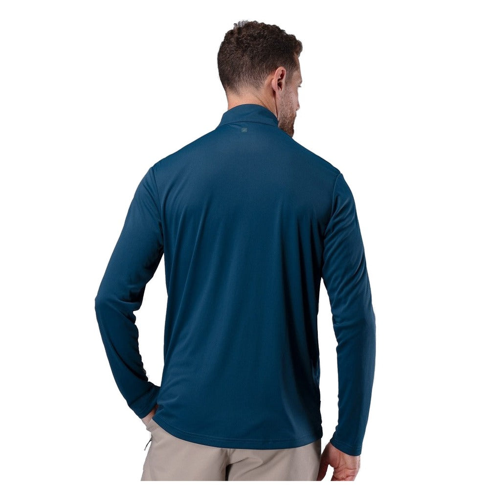 Zhik UVActive Zip Long Sleeve Tech Top - Men (Deep Teal)