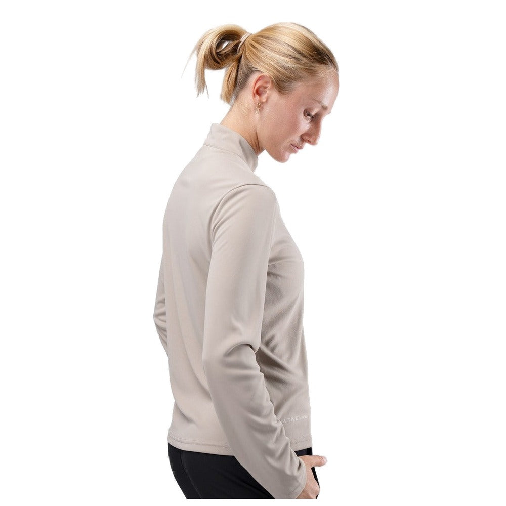 Zhik UVActive Zip Long Sleeve Tech Top - Women (Stone)