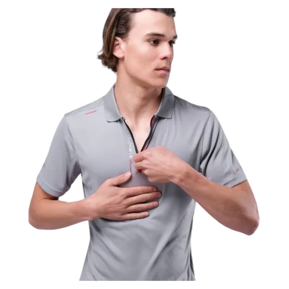 Zhik UVActive Zip Sports Polo - Men (Grey)