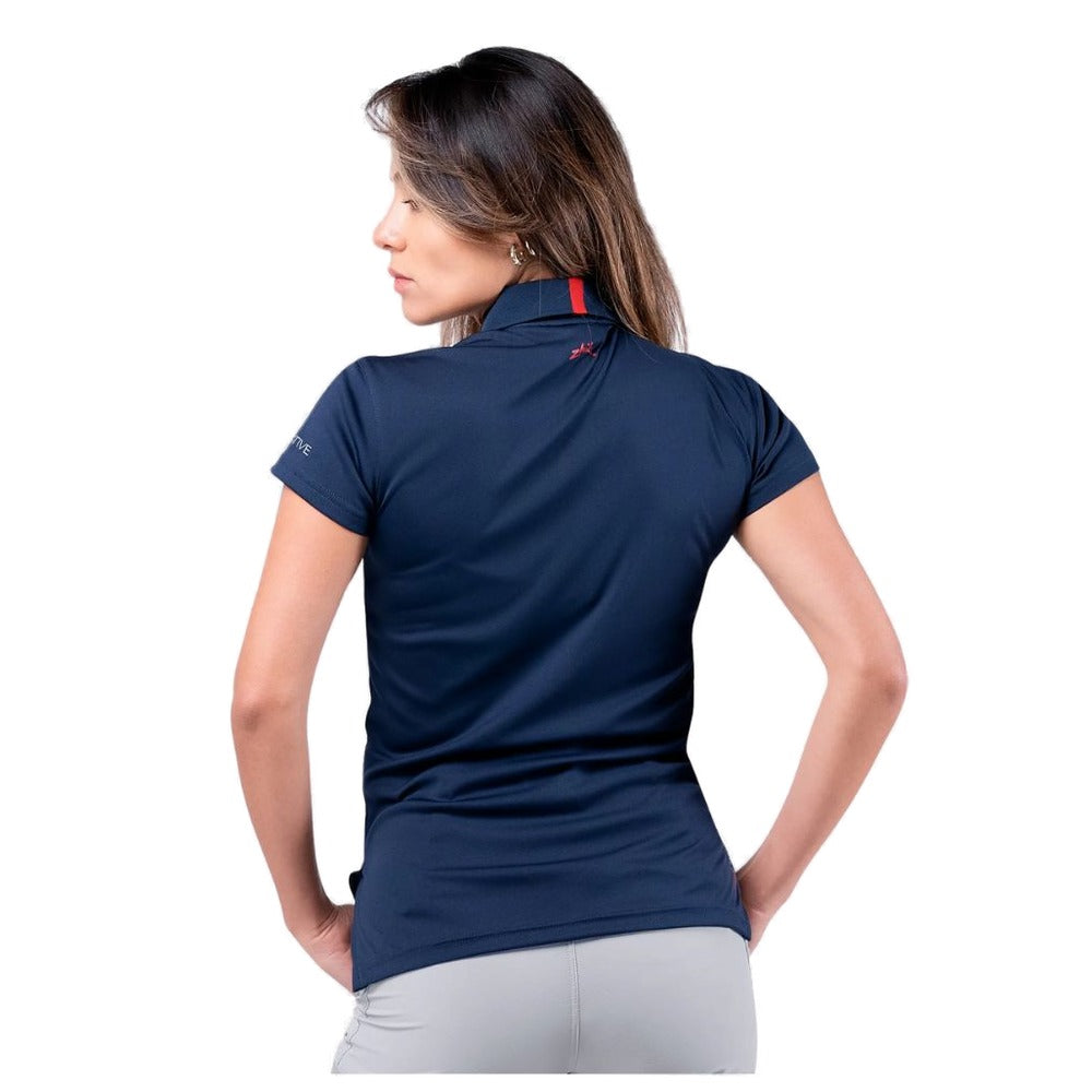 Zhik UVActive Zip Sports Polo - Women (Navy)