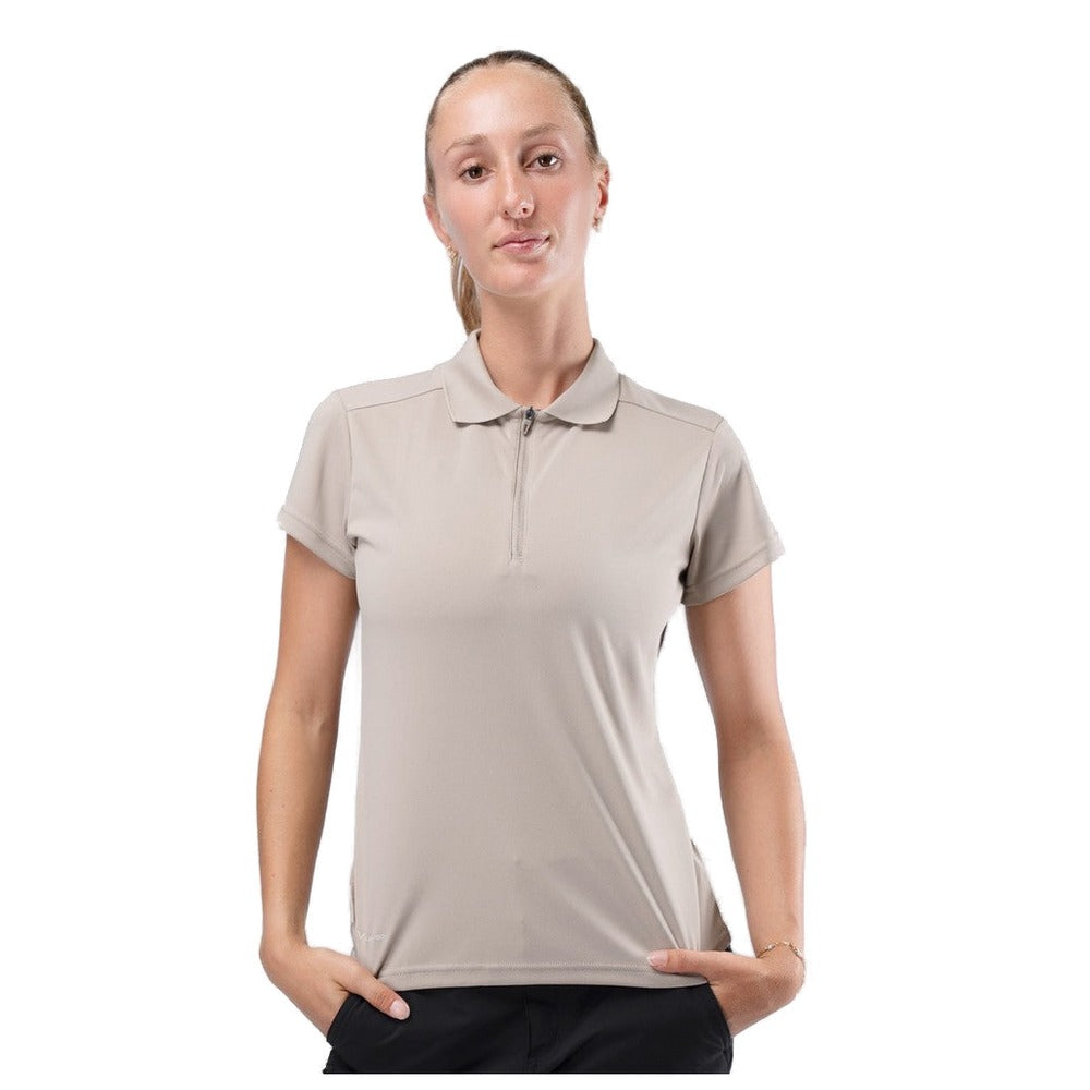Zhik UVActive Short Sleeve Polo - Women (Stone)