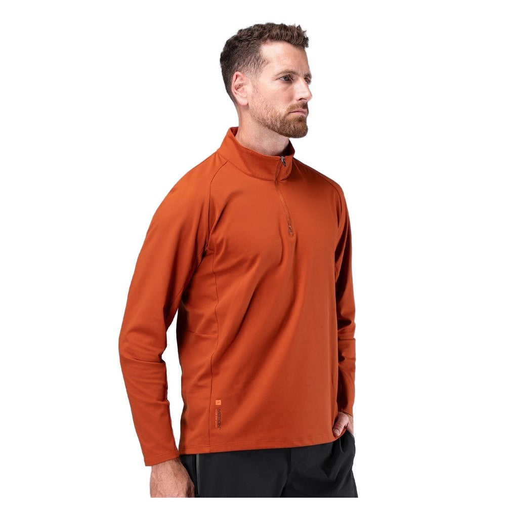 Zhik ZhikMotion 1/4 Zip L/S Top Mens - Red Earth