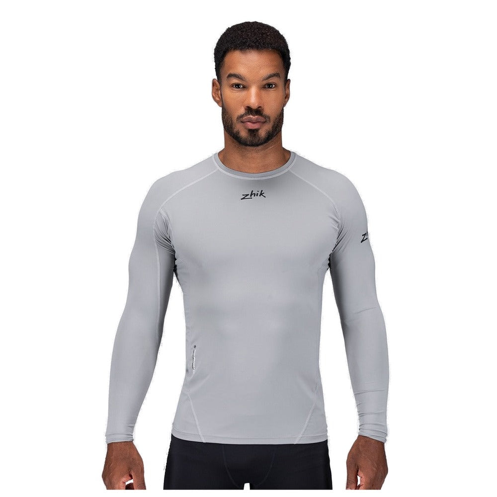 Zhik Eco Spandex Light Long Sleeve Baselayer Top - Men (Platinum)