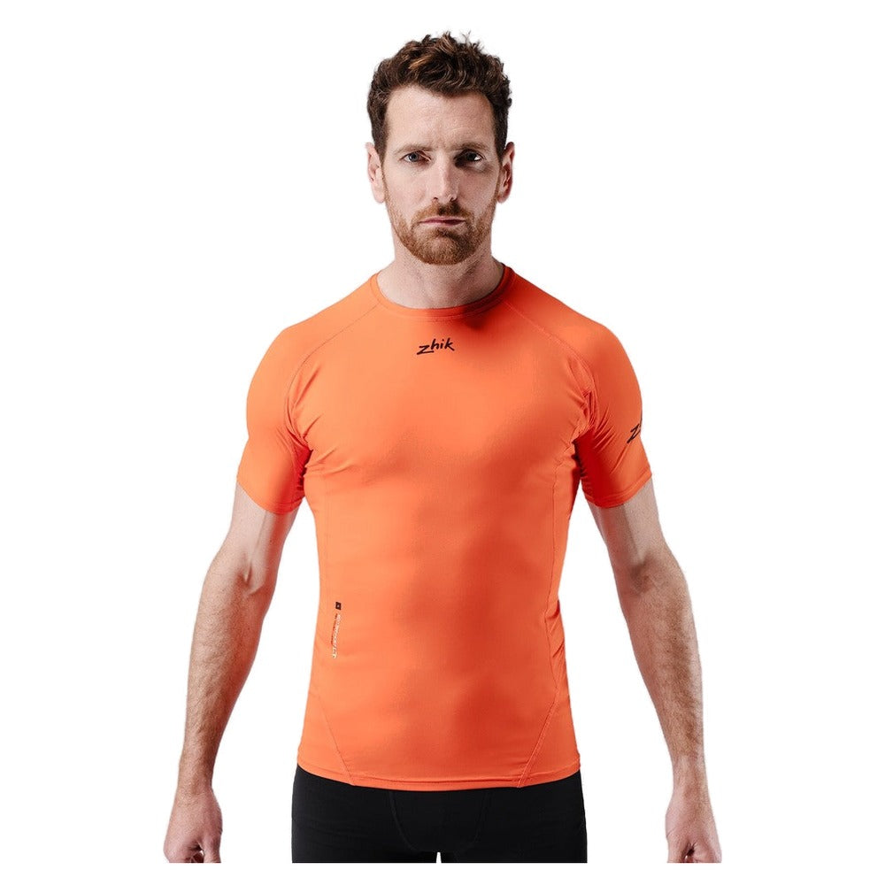Zhik Eco Spandex Light Short Sleeve Baselayer Top - Men (Flame Red)