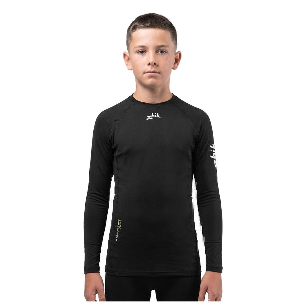 Zhik Hydrophobic Fleece Baselayer Top Juniors - Black