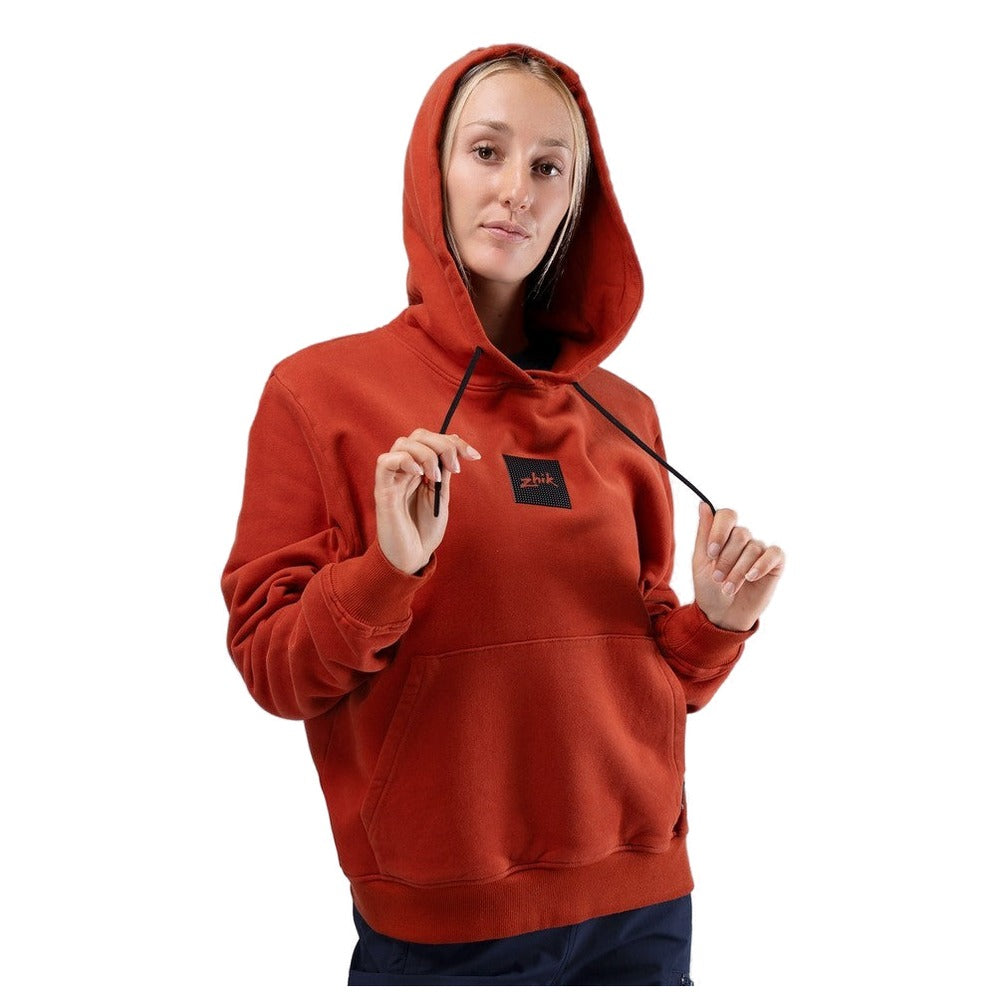 Zhik Carbon Hoodie Womens - Red Earth
