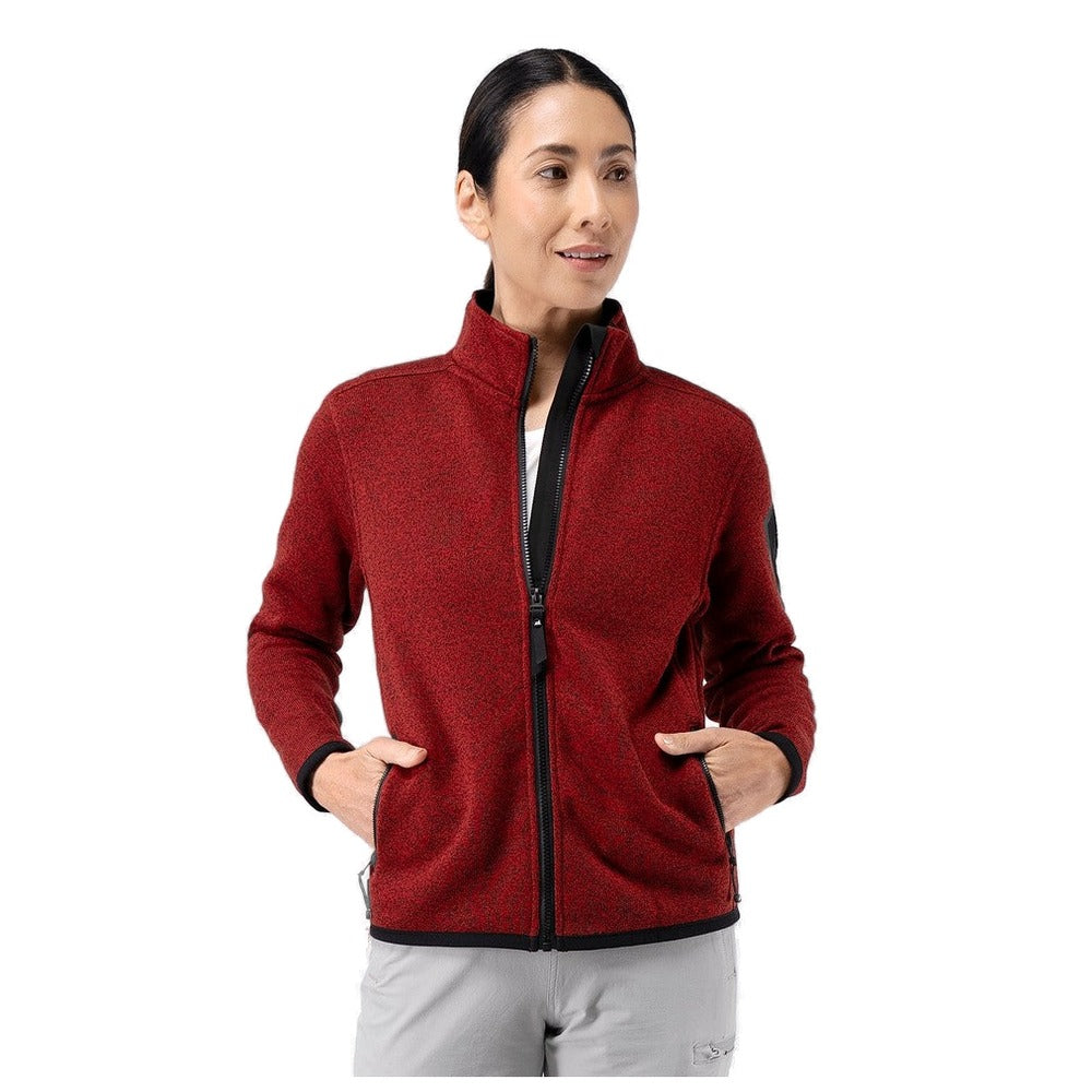 Zhik Knit Fleece Jacket - Women (Garnet)