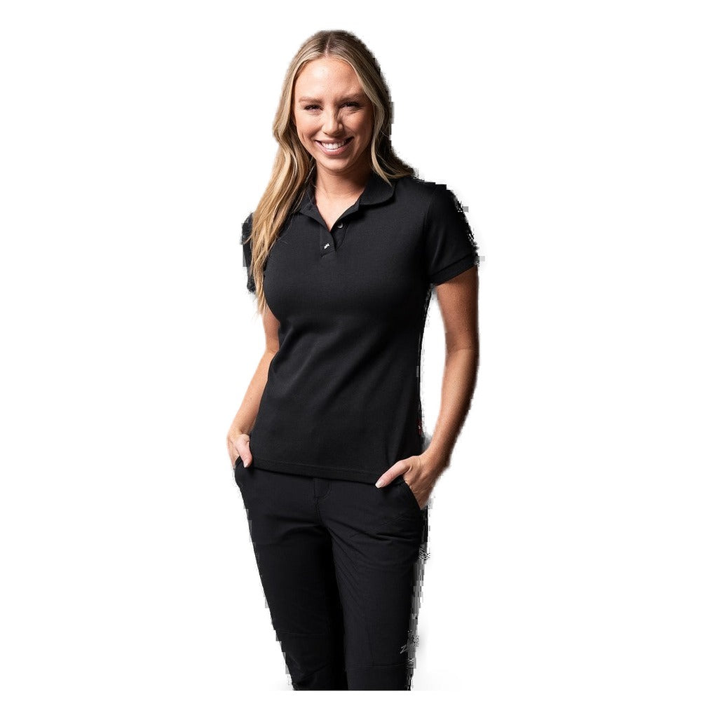 Zhik Pima Cotton Polo - Women (Black)