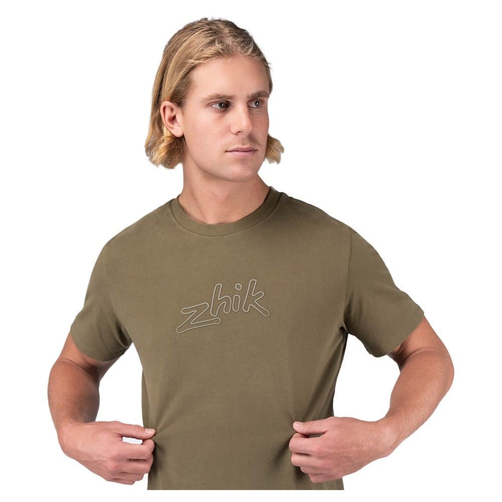 Zhik Logo Cotton T-Shirt - Sea - Men (Kelp)