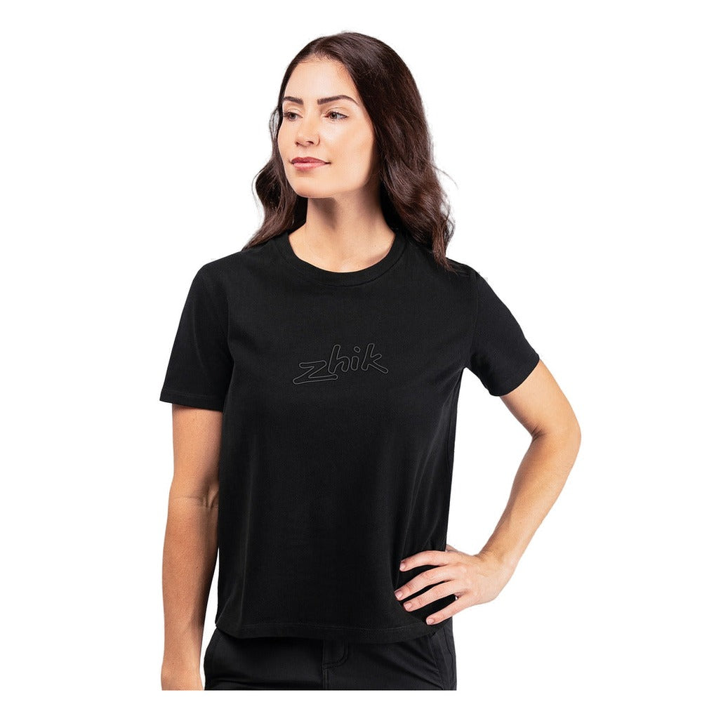 Zhik Logo Cotton T-Shirt - Women (Black)