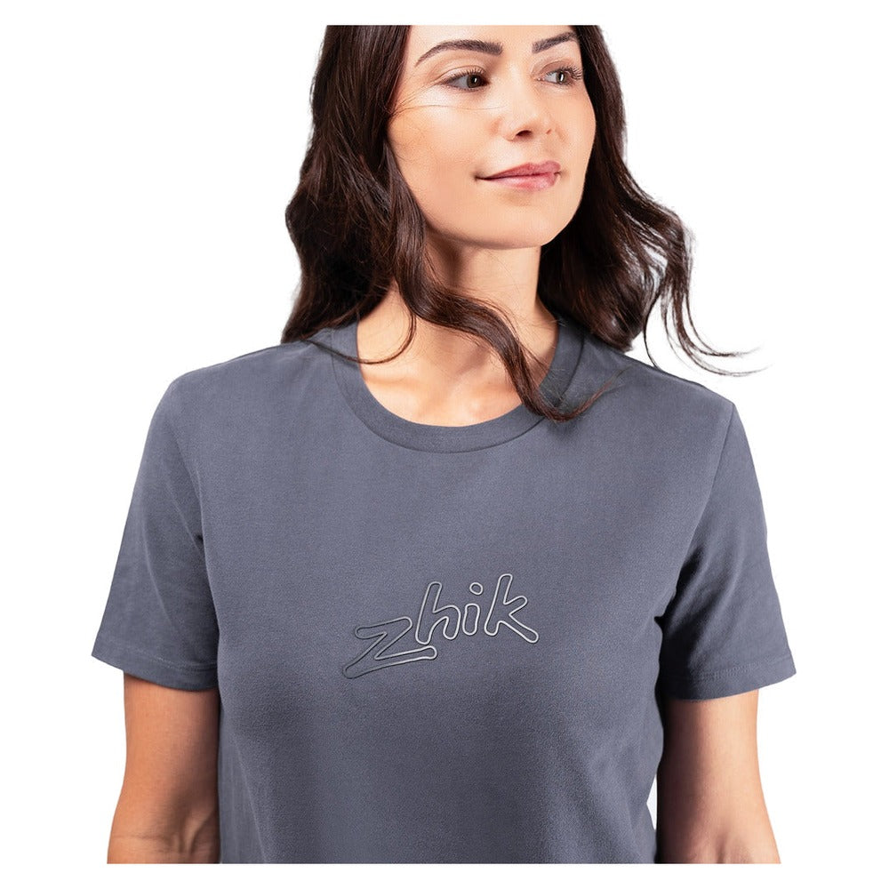 Zhik Logo Cotton T-Shirt - Women (Navy)