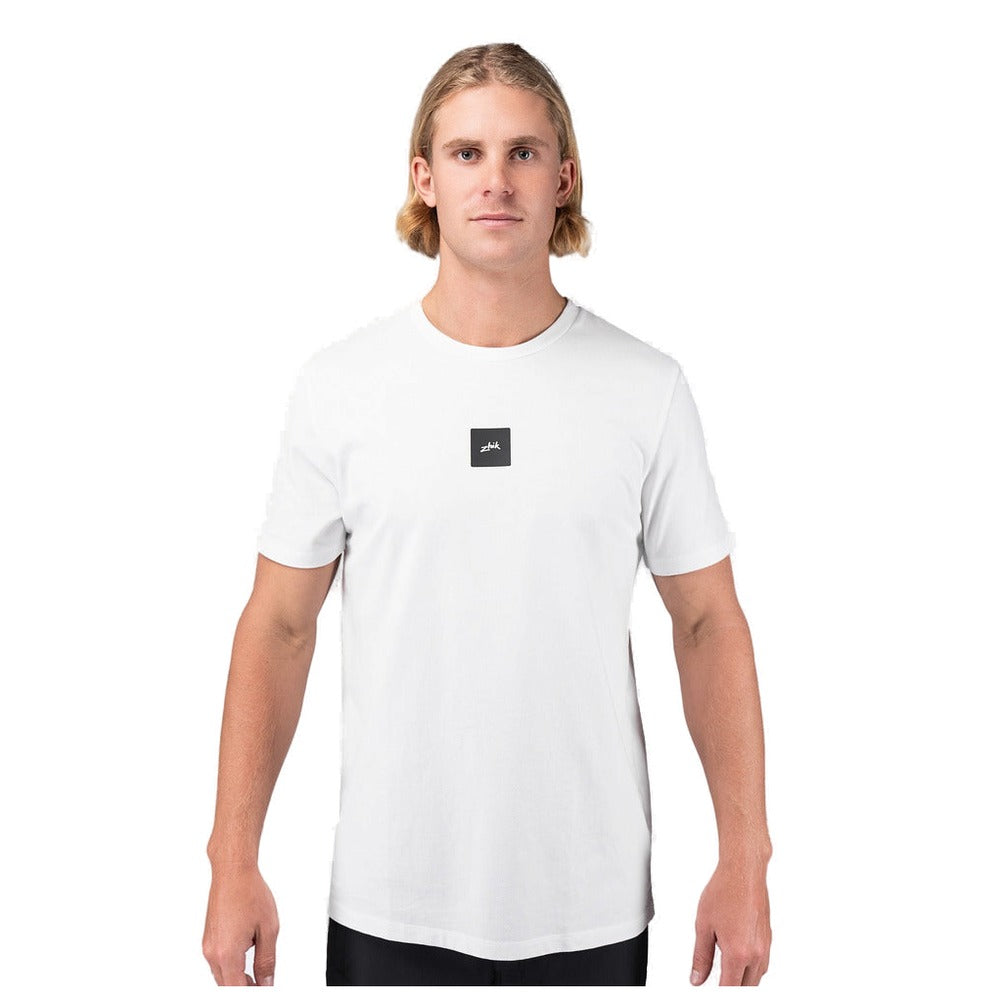 Zhik Block Logo Cotton T-Shirt - Men (White)