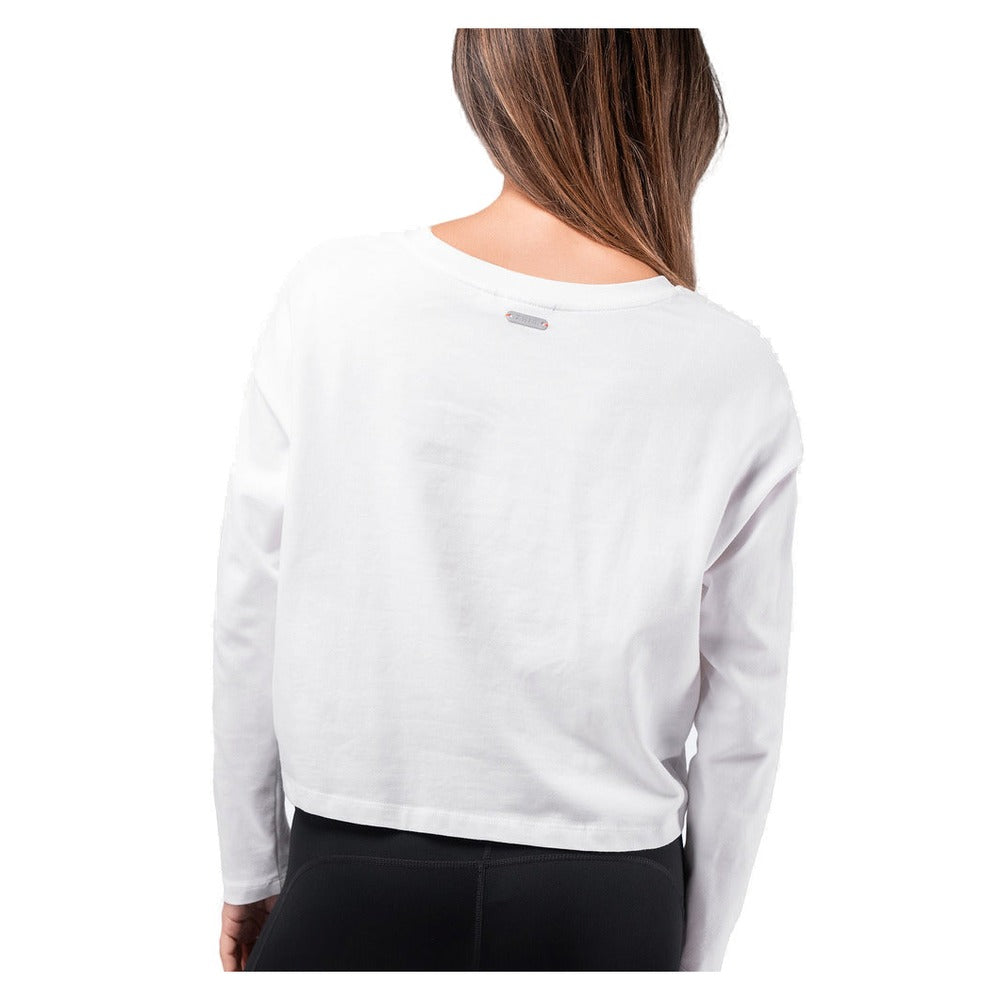 Zhik Compass Print Long Sleeve Cotton Tee - Women (White)