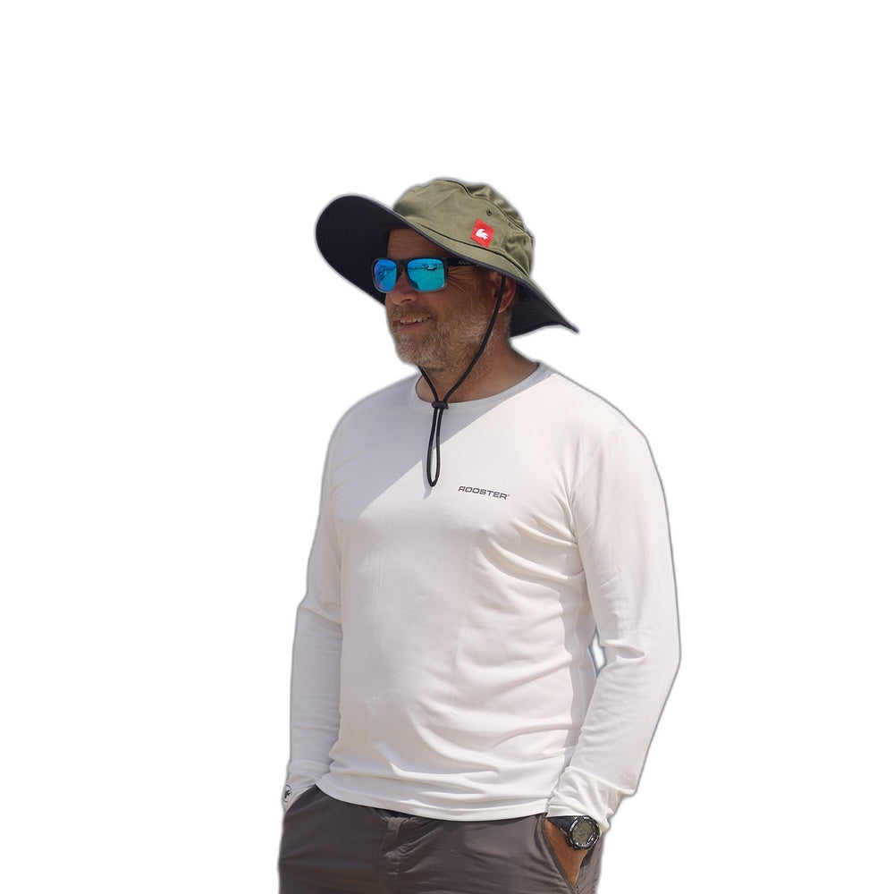 Rooster UV Wide Brimmed Hat - Army Green (146988)