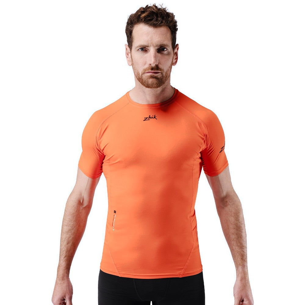 Zhik Men's Eco Spandex LT Short Sleeve Baselayer Top - Flame Red