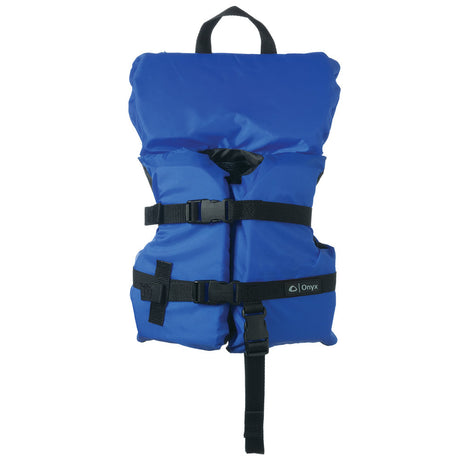 Onyx Nylon General Purpose foam life jacket in blue for adults