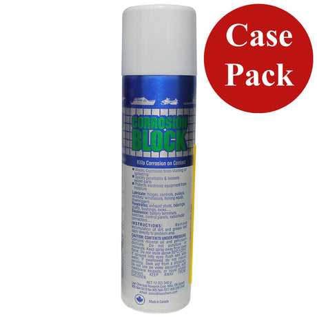 Corrosion Block 12oz aerosol corrosion inhibitor spray can for marine rigging hardware